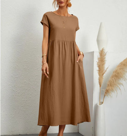 Elegant Summer Linen Dress