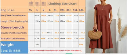 Elegant Summer Linen Dress