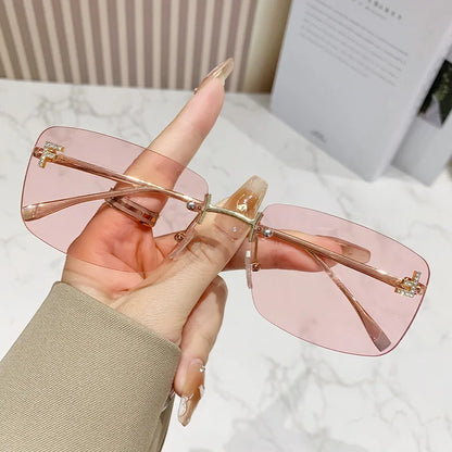 New Trend Rimless Sunglasses