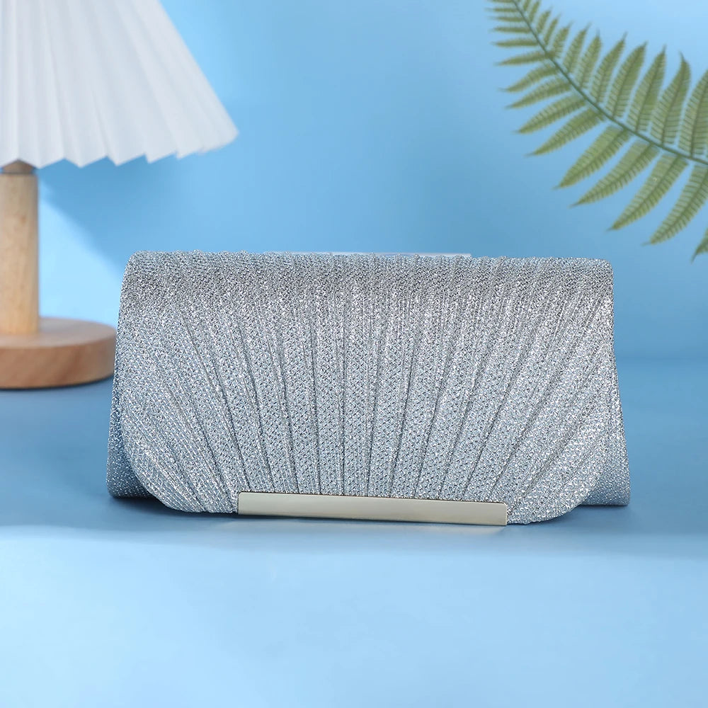 Luxury Shimmer Envelope Clutch