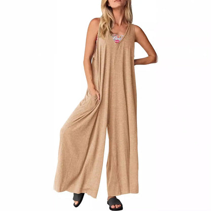 Chic Sleeveless Casual Jumpsuit