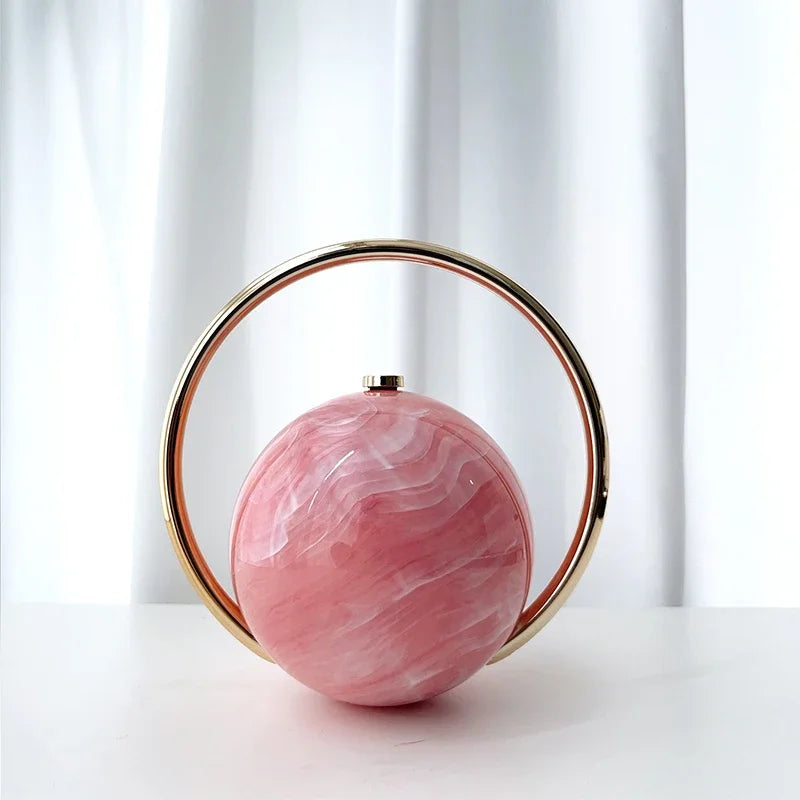  The Orb Marble Sphere Clutch