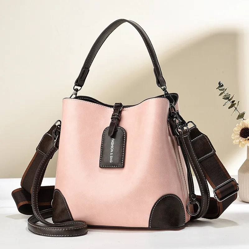 The Elena Structured Vintage Bucket Bag