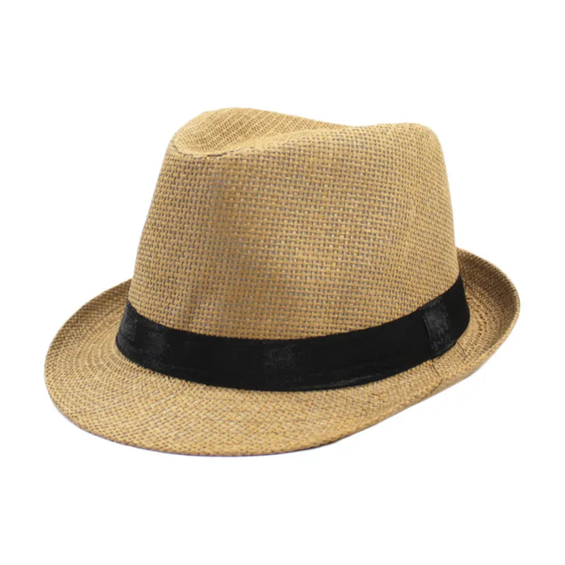 Classic Linen Fedora Hat