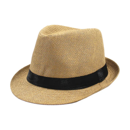 Classic Linen Fedora Hat