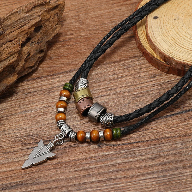 Men's Vintage Layered Arrow Necklace