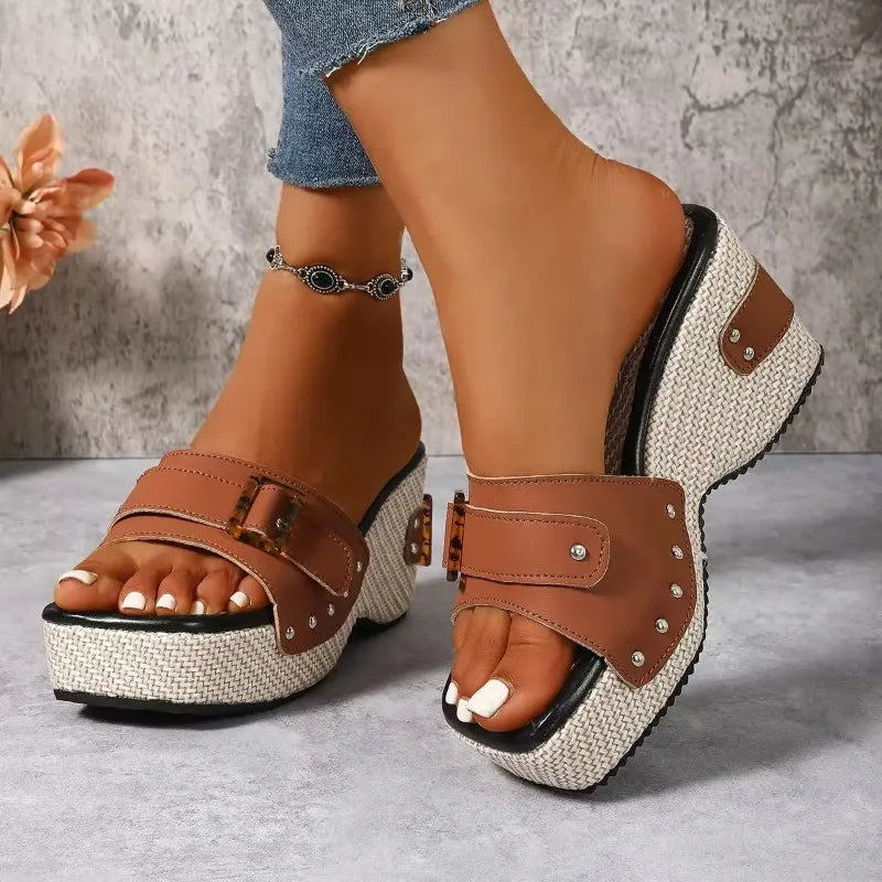 Square Platform Sandals