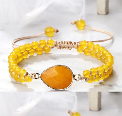 Handmade Natural Stone Beaded Bracelet