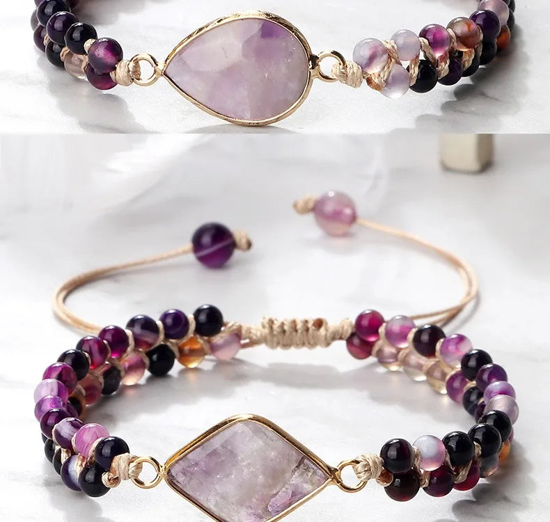 Handmade Natural Stone Beaded Bracelet