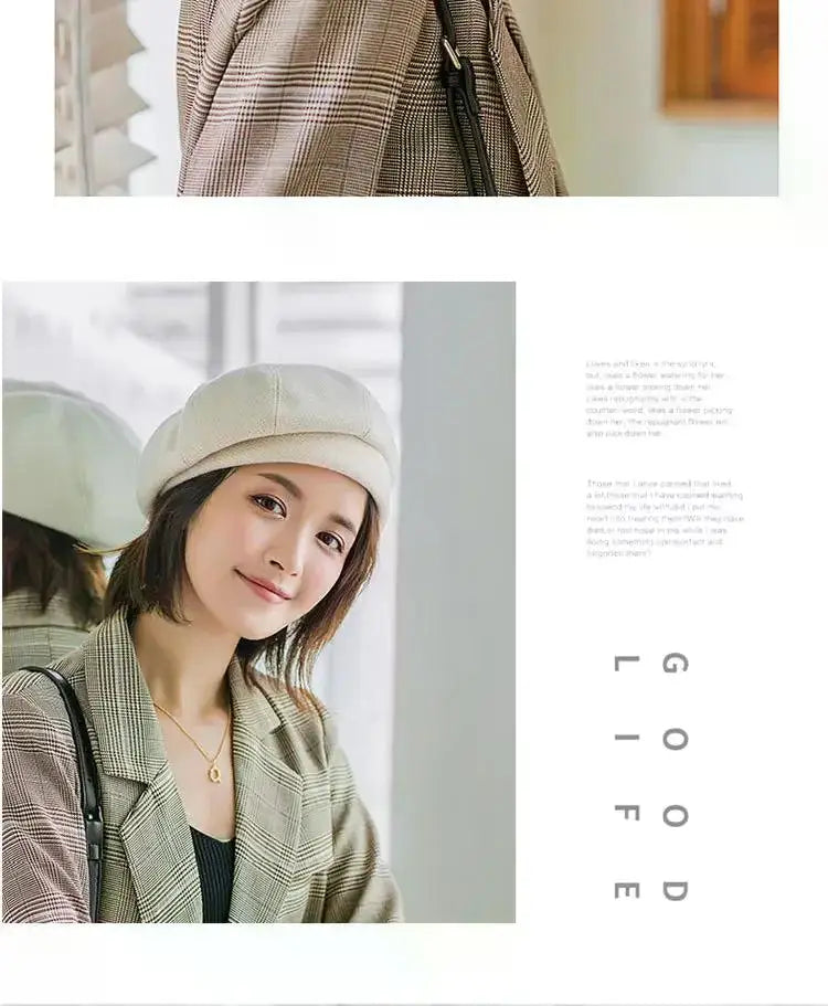 Elegant Winter Wool Beret