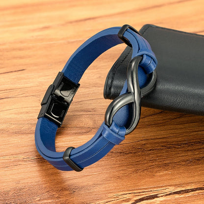 Infinity Bond Leather Wrap Bracelet