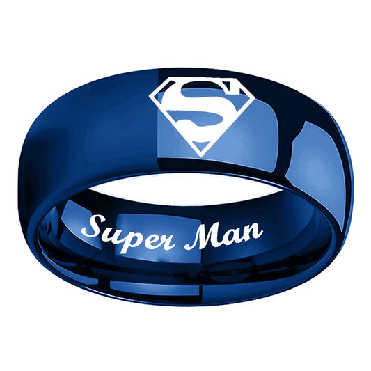 Stainless Steel Superman Ring