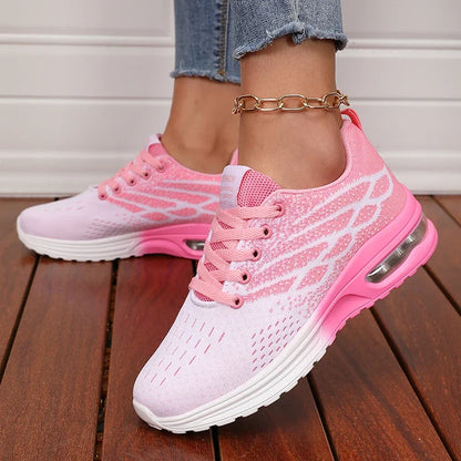 Women's Breathable Air Cushion Platform Sneakers