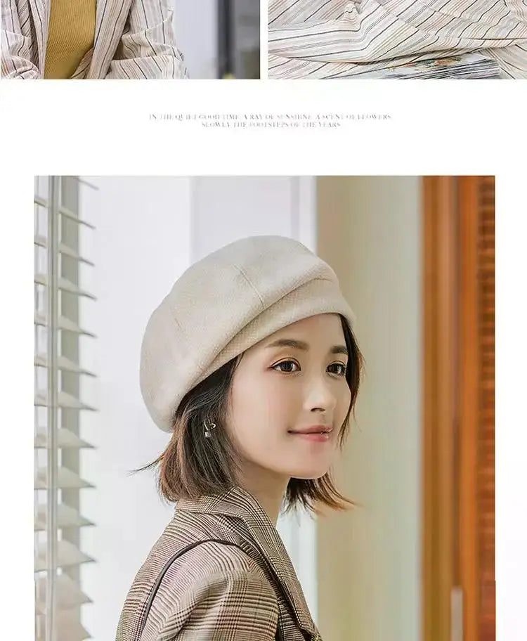 Elegant Winter Wool Beret