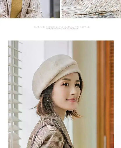 Elegant Winter Wool Beret