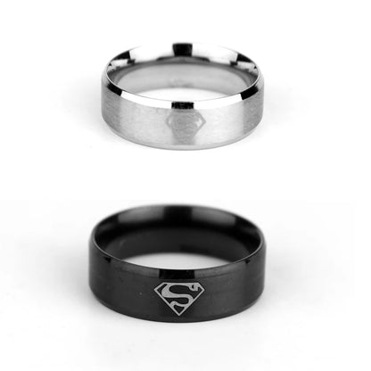 Stainless Steel Superman Ring