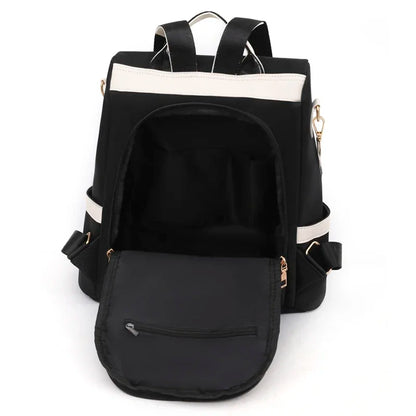 Women's Anti-Theft Leather Backpack