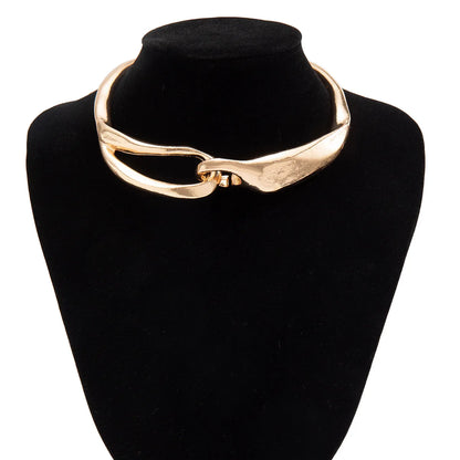 Steampunk Irregular Clavicle Torques Necklace