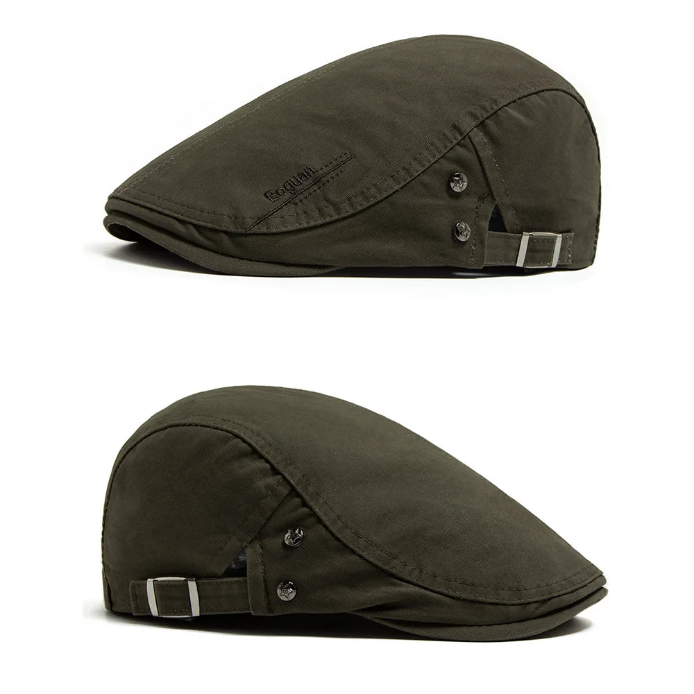 Heritage Cotton Adjustable Newsboy Beret