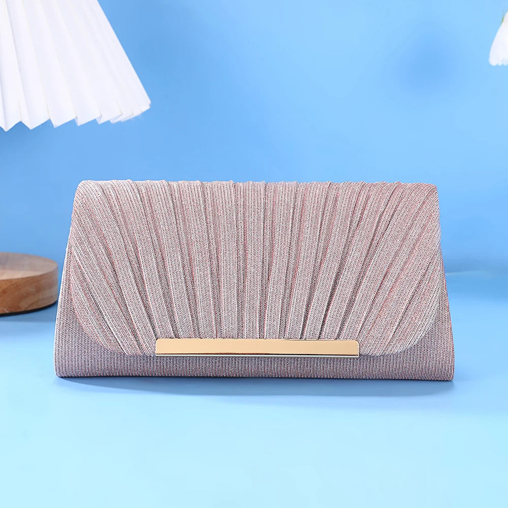 Luxury Shimmer Envelope Clutch