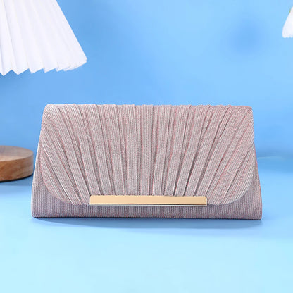 Luxury Shimmer Envelope Clutch