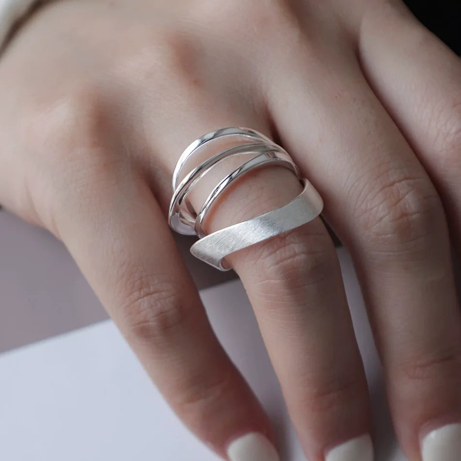 Bohemian Silver Adjustable Rings