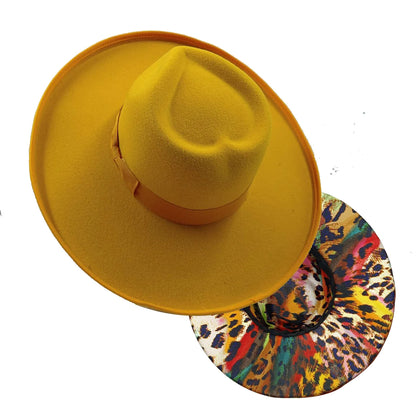 Unisex Wide Brim Fedora Hats