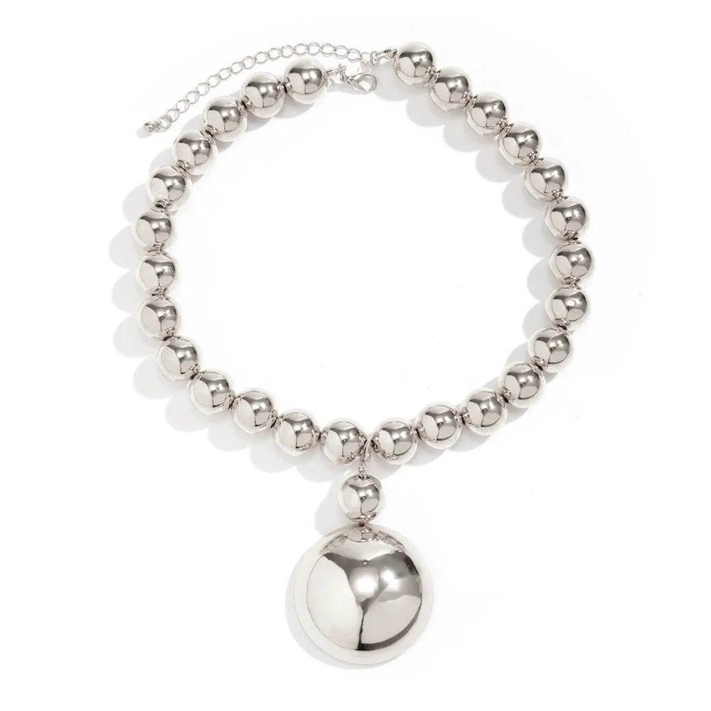 Chunky Ball Chain Necklace & Earring Set