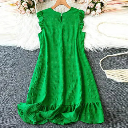 Breezy Ruffle-Hem Shift Dress