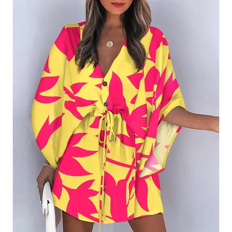 Women's Summer T Shirt Maxi Dress Batwing Sleeve,add on Items