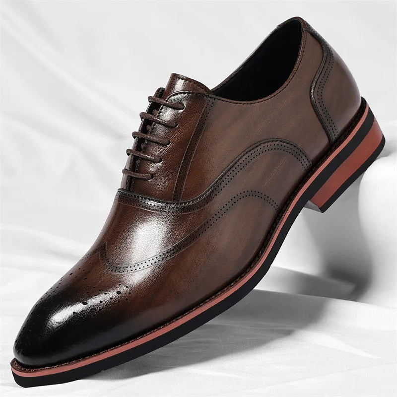 Elevate Dapper Leather Oxfords