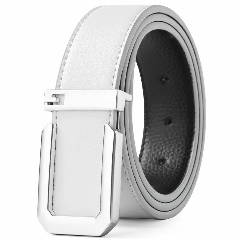 Sleek Automatic Leather Belt