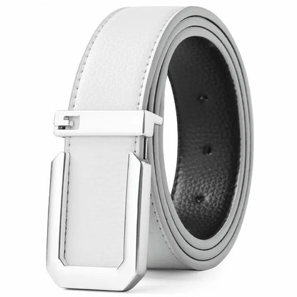 Sleek Automatic Leather Belt