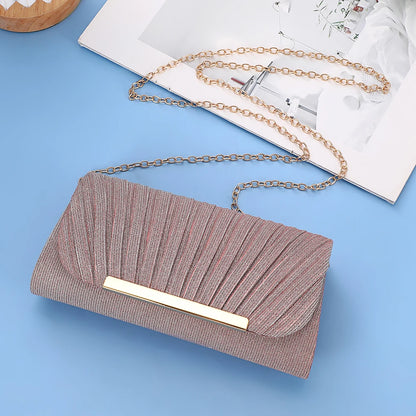 Luxury Shimmer Envelope Clutch