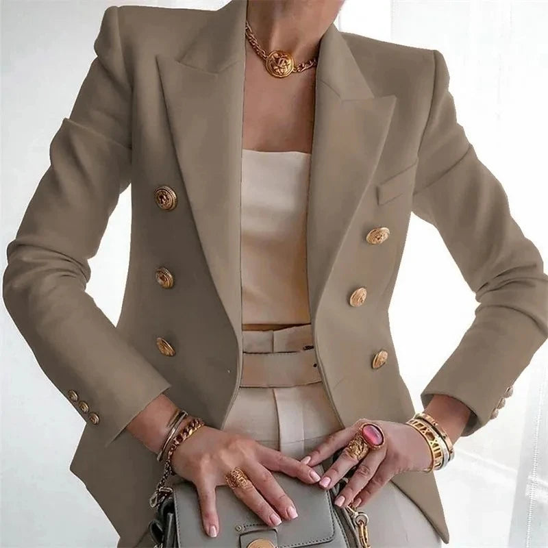 Elegant Single-Button Women's Blazer