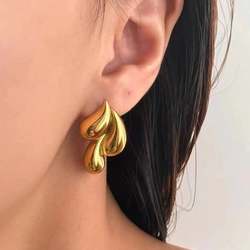 Water Droplet Dangle Earrings