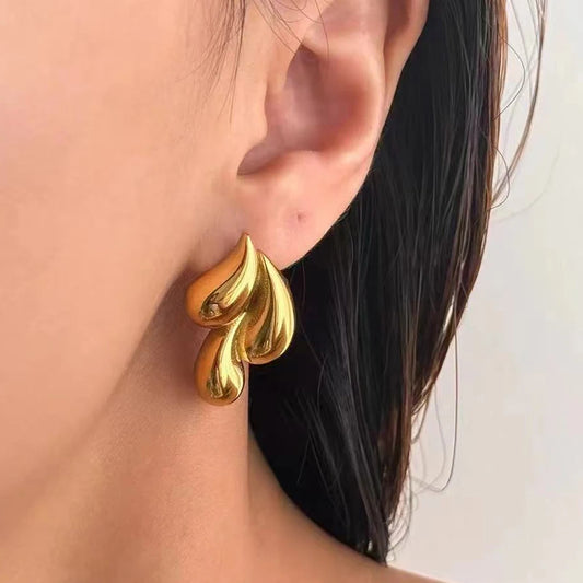 Water Droplet Dangle Earrings