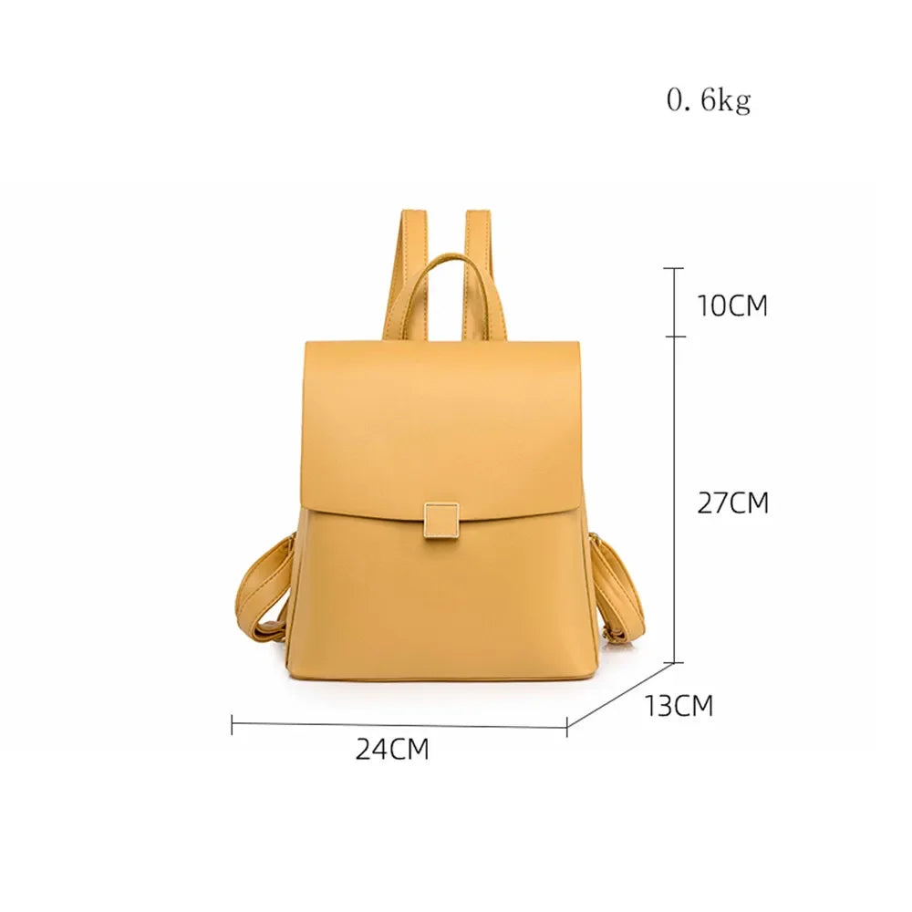 Luxury Leather Anti-Theft Women's Backpack