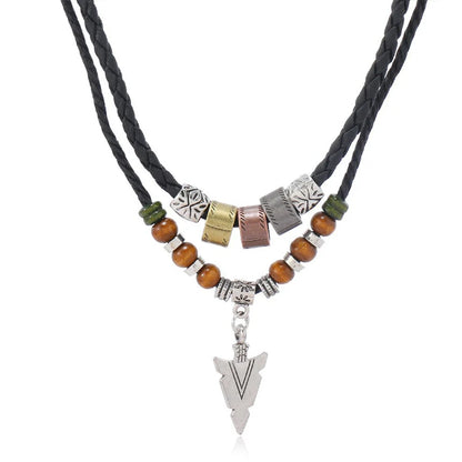 Men's Vintage Layered Arrow Necklace