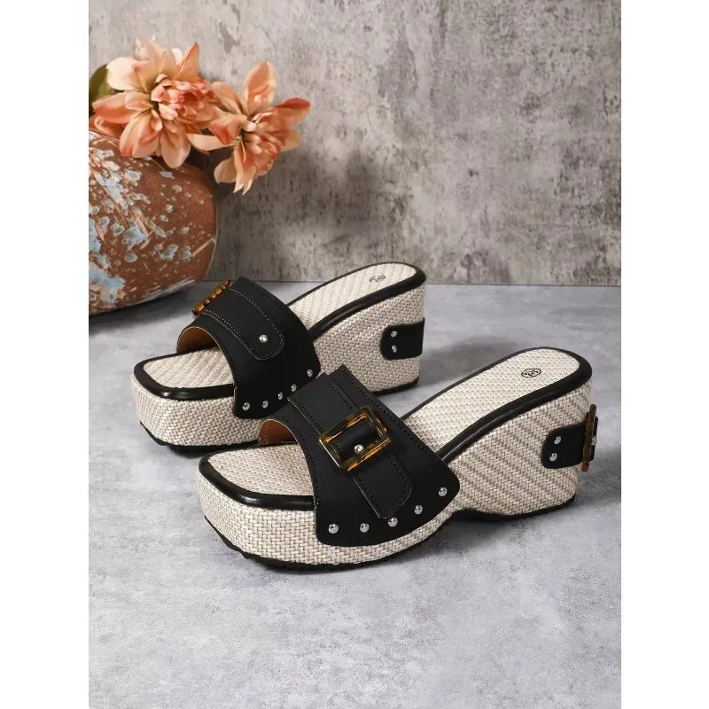 Square Platform Sandals