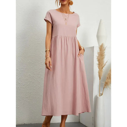 Elegant Summer Linen Dress