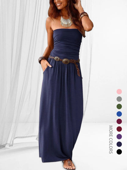 Strapless Flared Jumpsuit Women