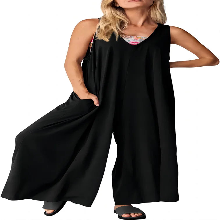 Chic Sleeveless Casual Jumpsuit