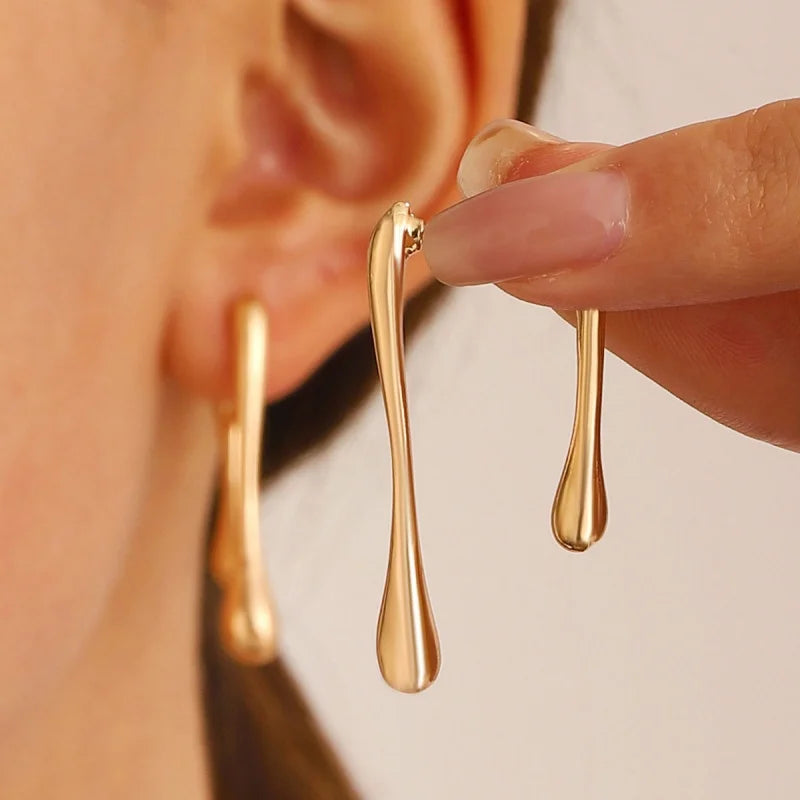 Golden Statement Earrings Collection