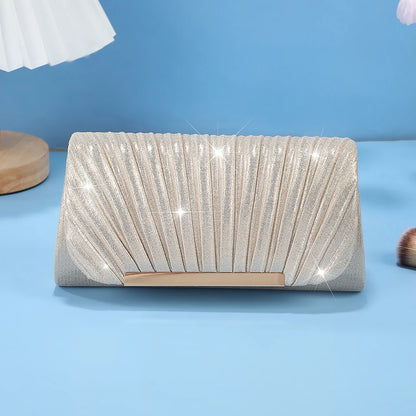 Luxury Shimmer Envelope Clutch