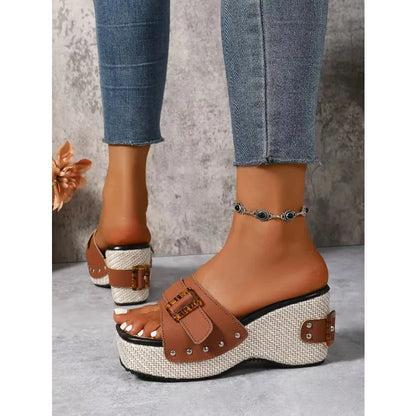Square Platform Sandals