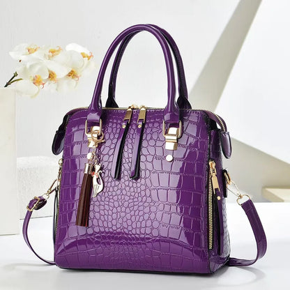 Luxury Crocodile Pattern Handbag
