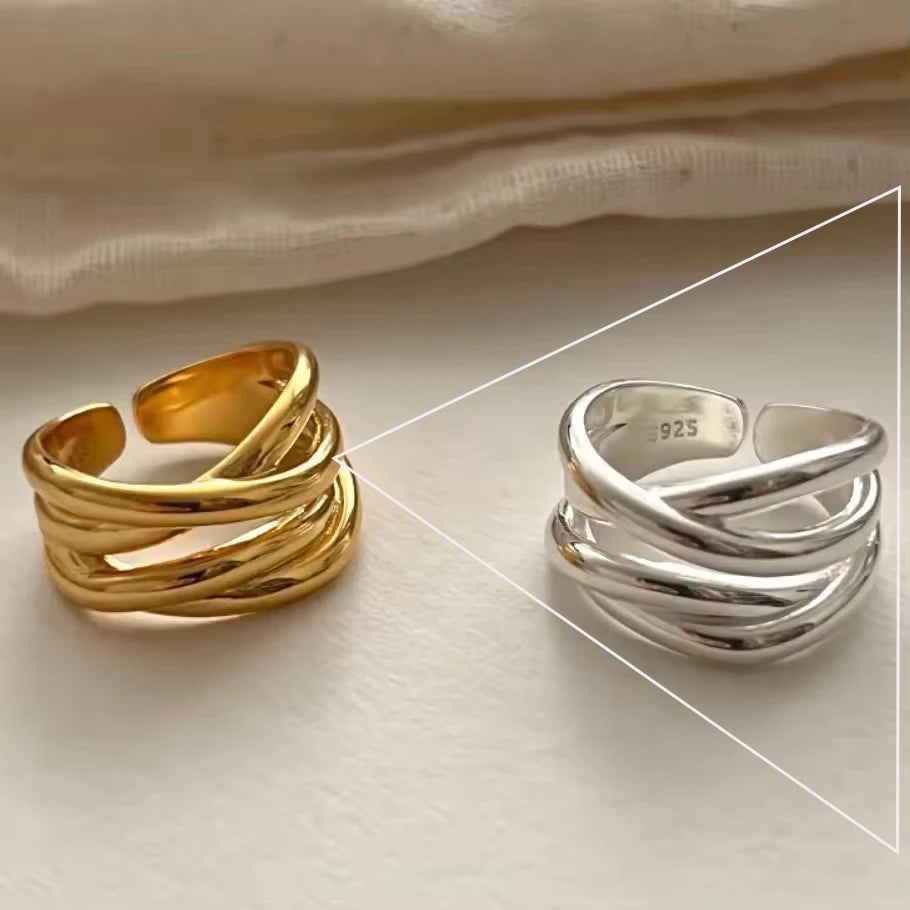 Bohemian Silver Adjustable Rings