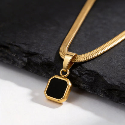 Stonecraft Herringbone Pendant Necklace