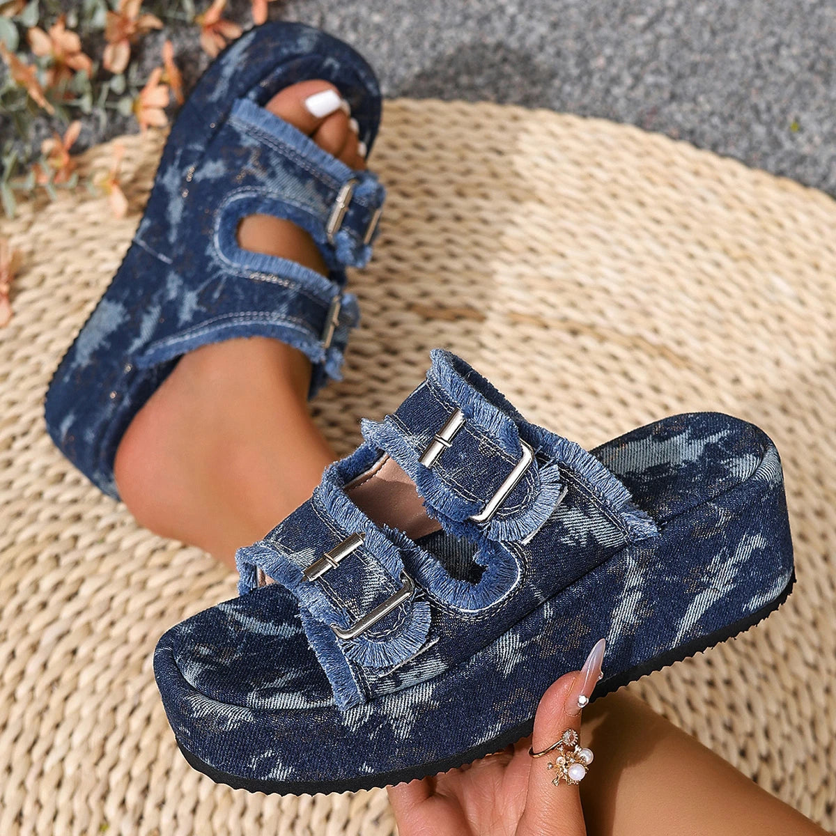 Wildside Wedge Platform Sandals